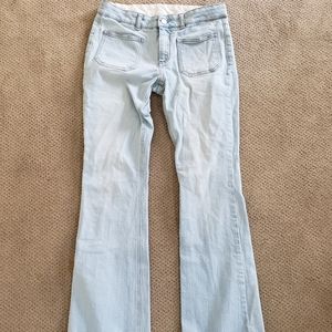 Stella McCartney Cropped Fringe Jeans 28